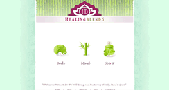 Desktop Screenshot of healingblends.net